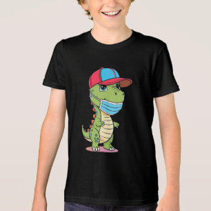 Camiseta Legal Dino com crianças Bonés e máscaras