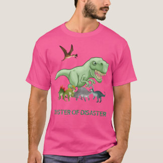 Camiseta Legal Dinossauro T-Rex Mestre Do Desastre