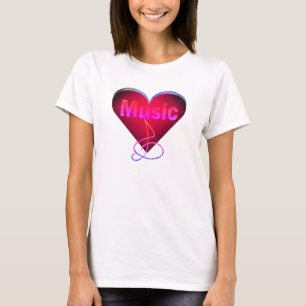 Camiseta Legal Divertido para Celebrar Amor pela Música Mús