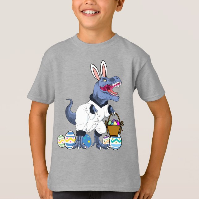 Camiseta Legal do T Rex Cesta de Páscoa Presente  (Frente)