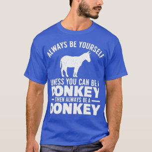 Camiseta Legal Donkey Para Homens Zoo Mule Fazenda Anim