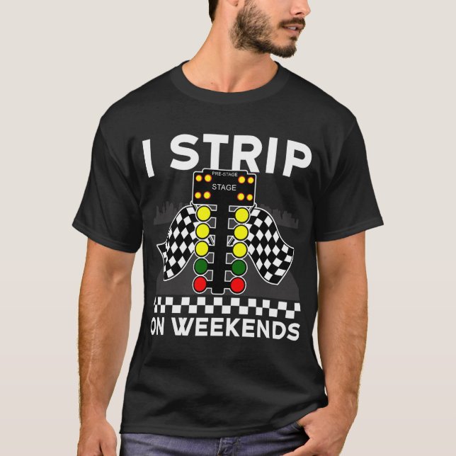 Camiseta Legal Drag Racing Art Men Women Street Racer Strip (Frente)