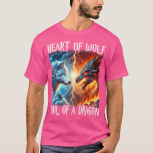Camiseta Legal Dragão Guerreiro do Lobo para Meninas Menina