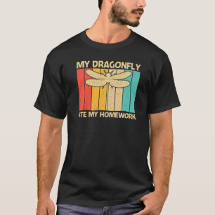 Camiseta Legal Dragonfly Para Crianças Inseto Entomológico
