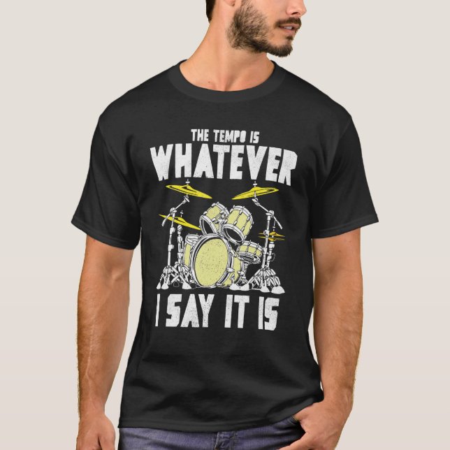Camiseta Legal Drummer Graphic Men Women Drum Set Drumming (Frente)