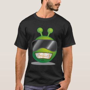 Camiseta Legal dureza da Alienígena verde com óculos
