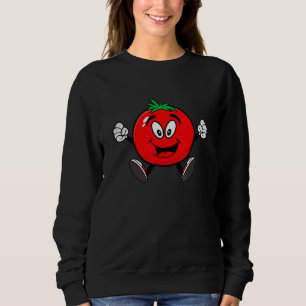 Camiseta Legal e feliz Fruta de tomate vermelho para homens