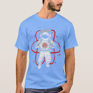 Camiseta Legal em ciência confiamos em astronauta ateu huma