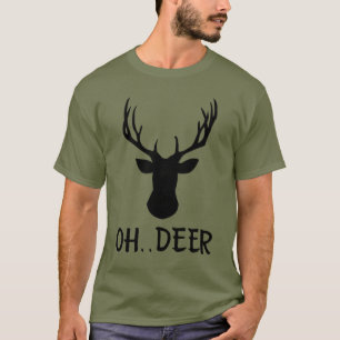 Camiseta Legal Engraçada Oh Deer Silhouette