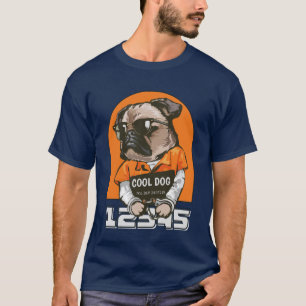 Camiseta Legal Engraçada - Pug com Atitude