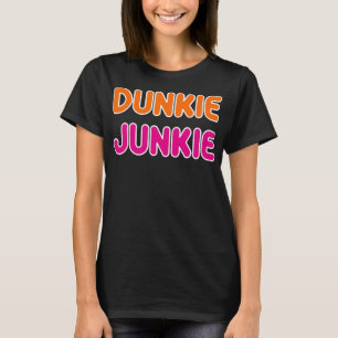Camiseta Legal Engraçado Dunkie Junkie Café Adoro Café Engr
