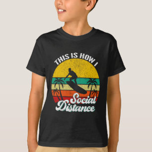 Camiseta Legal Engraçado Retro Pôr do Sol Vintage Surfe Sur