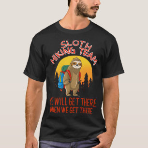Camiseta Legal equipe de caminhada engraçada e preguiçosa