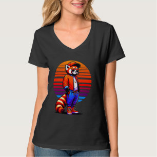 Camiseta Legal Estilo Urbano Moderno Panda Vermelha Sunset 