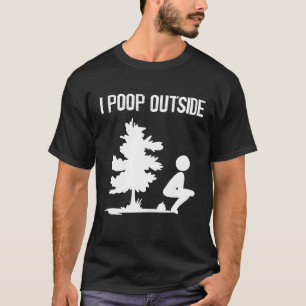 Camiseta Legal Eu Poop Lá Fora Engraçada, Carro De Pooping