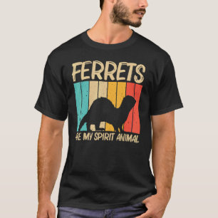 Camiseta Legal Ferret Para Homens Mulheres Ferret Pet Anima