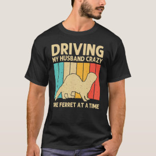 Camiseta Legal Ferret Para Mulheres Mãe Proprietária Do Ani