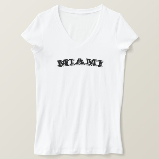 Camiseta Legal Festa de Viagem de praia em Miami, Flórida E (Frente do Design)