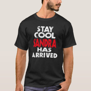 Camiseta Legal Fica Sandra chegou slogan divertido dizendo