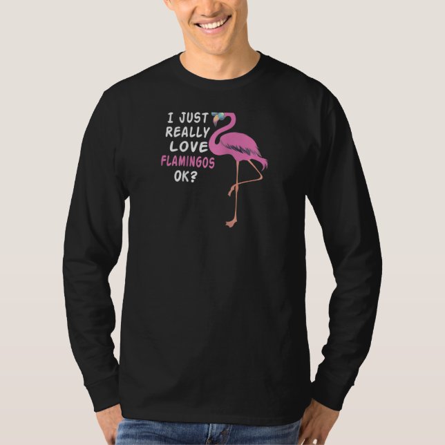 Camiseta Legal Flamingo Com Óculos Que Eu Amo Flam (Frente)