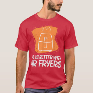 Camiseta legal friteiro de ar para homens gadget cozinhar c