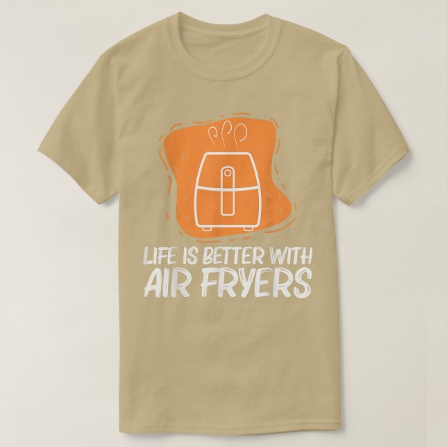 Camiseta legal friteiro de ar para homens gadget cozinhar c (Frente do Design)