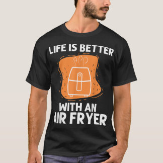 Camiseta legal friteiro de ar para homens gadget cozinhar c