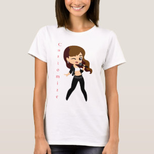 Camiseta Legal garota canta Karaoke Thunder_Cove