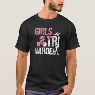 Camiseta Legal garotas Tri Harder Triathlon Mãe