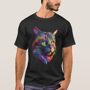 Camiseta Legal Gato - Animais Coloridos