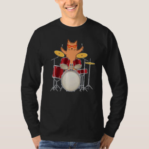 Camiseta Legal Gato De Bispia Hippy Tocando Seu Conjunto De