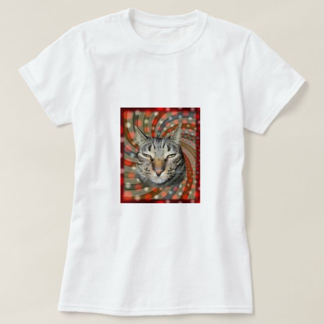 Camiseta Legal Gato - VOCÊ CAPTURA O Seu Presente! (Frente do Design)