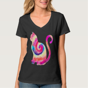 Camiseta Legal Gatos e Gatinhos Tie Dye Watercolor ideal pa