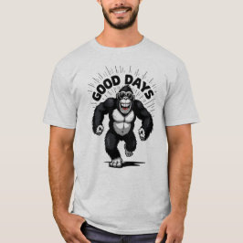 Camiseta Legal Gorilla Good Days Retro Arte