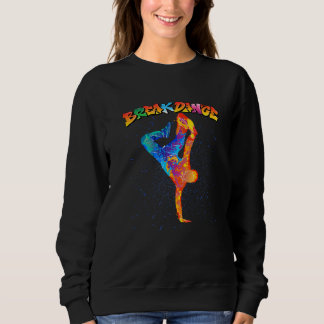 Camiseta Legal Gráfico de Música Colorida Breakdancing & Hi