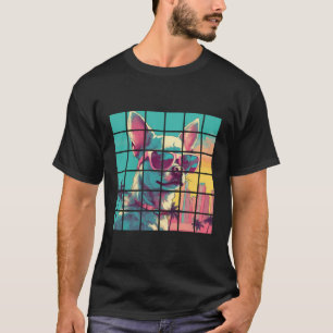 Camiseta Legal Gráfico de Ondas Sintéticas, Chihuahua Engra