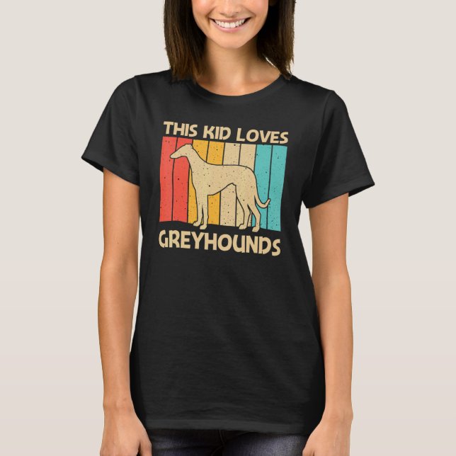 Camiseta Legal Greyhound Para Crianças Meninos Sighthound P (Frente)