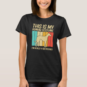 Camiseta Legal Greyhound Para Homens Mulheres À Noite Pet D