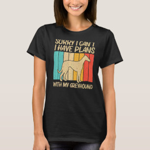 Camiseta Legal Greyhound Para Homens Mulheres À Noite Pet D