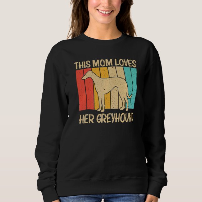 Camiseta Legal Greyhound Para Mamãe Mulheres Noturna Cão De (Frente)