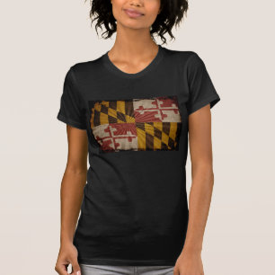 Camiseta Legal Grunge Maryland Flag