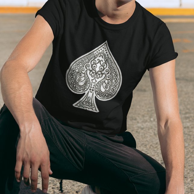 Camiseta Legal Grunge Retro Artístico Ace De Espadas (Criador carregado)