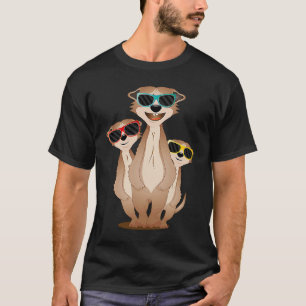 Camiseta Legal grupo meerkat com óculos de sol