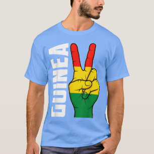 Camiseta Legal Guiné-Bissau Vitória de Bandeira Dois Dedos 
