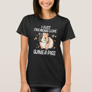 Camiseta Legal Guiné Porco Para Homens Mulheres Rodando Flu