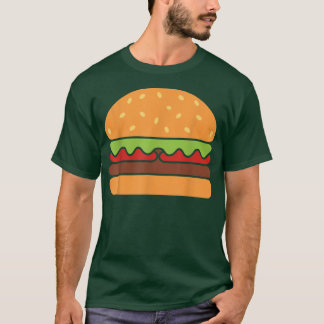 Camiseta Legal Hamburger Art Men Mulheres Minimalista Burge
