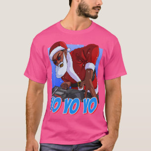 Camiseta Legal Hip Hop Dj Papai Noel Gangues de Natal