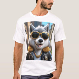 Camiseta Legal, Hip, Trendy Fluffy Wolf