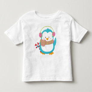 Camiseta Legal Hipster Pinguim de inverno Crianças Toddler