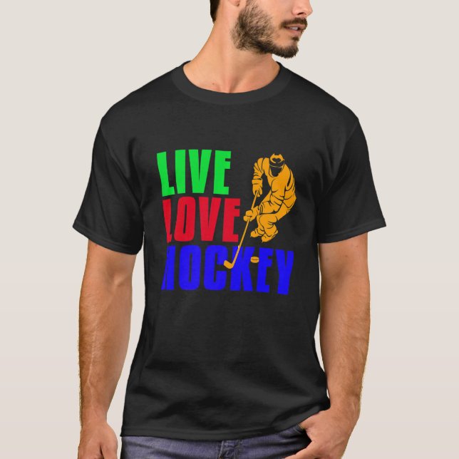 Camiseta Legal HOCKEY DE AMOR VIVO retroativo presente (Frente)